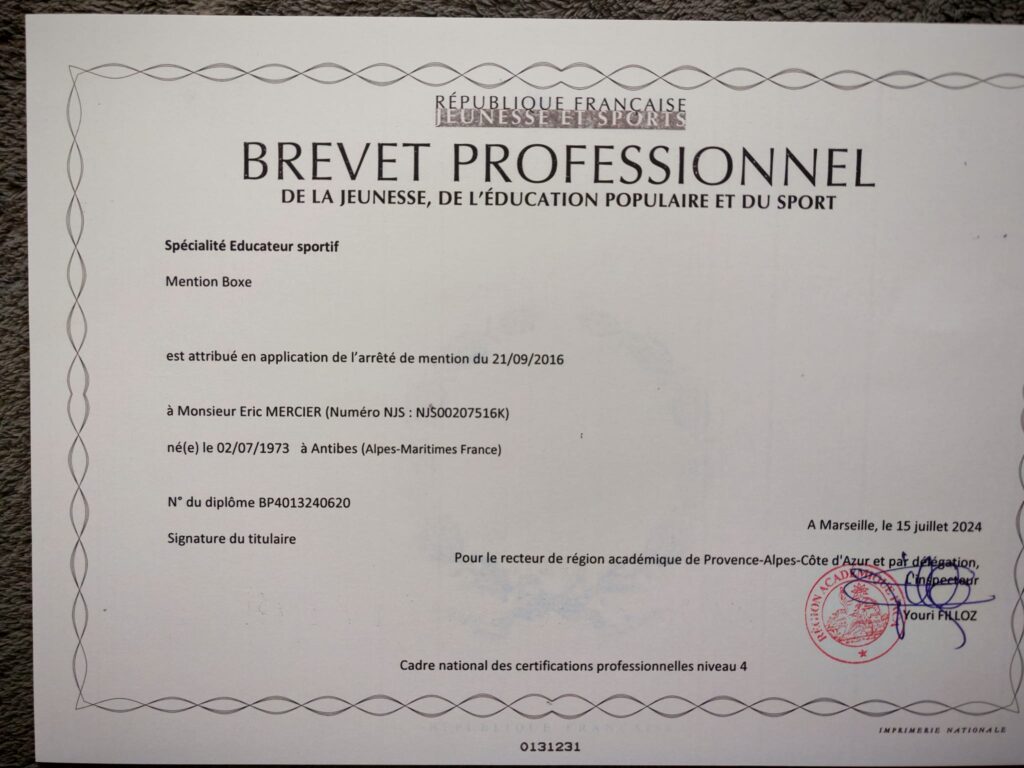 Bpjeps Mention Boxe Anglaise